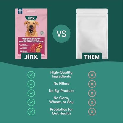 Jinx Premium Dry Dog Food Bundle - Chicken & Beef - 4lb Each