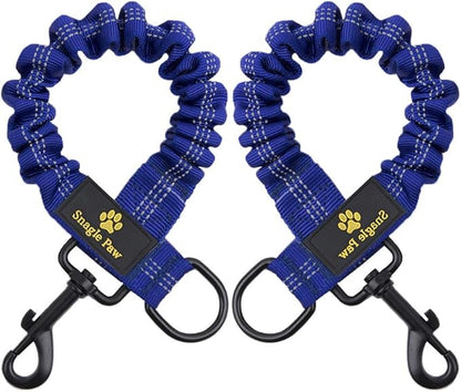 Bungee Leash Extension Attachment, 18" Shock Absorbing Lead Extension Absorber, Prevent Injury on Arm and Shoulder & Save Dogs from Getting Hurt, Great for Bicycle, Running, Walking,Blue