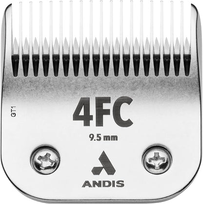 Andis 72615 UltraEdge Detachable Blade Size 4FC – Carbon Steel Dog Clipper Blade, 3/8" Cut Length, Deep Tooth, Professional Grooming Performance