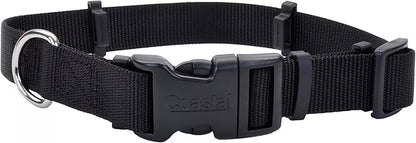 Coastal Pet SecureAway Collar Protector for Flea Collars - Adjustable pet Accessory - Protective Flea Collar for Dogs & Puppy - Black - 1" x 14-20"