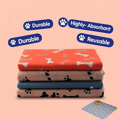 Puppy Pads with pheromones, 2026 Upgraded Washable Puppy Pads for Dogs & Cats, Pee Pad - Leak & Odor Waterproof, Non-Slip Base, Easy to Clean & Reusable (Grey, XS: 11.8" × 11.8")