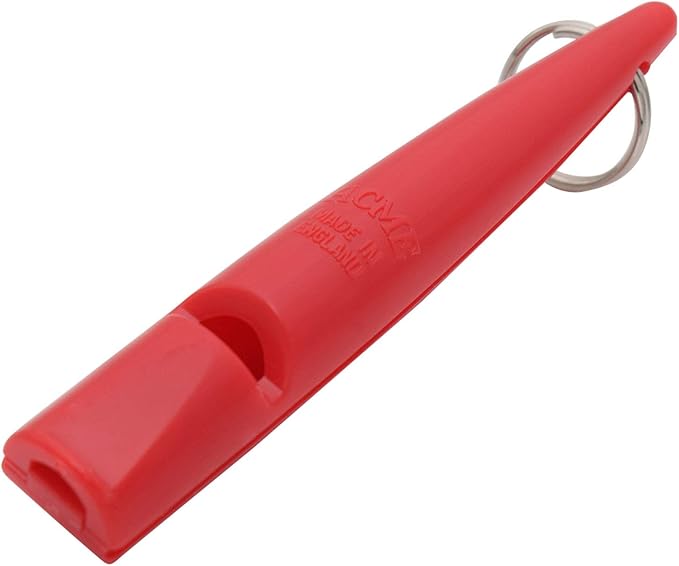 ACME The Dog Training Whistle Number 211.5 Medium High Pitch, Single Note | Good Sound Quality, Weather-Proof Whistles | Designed and Made in The UK (Carmine Red)