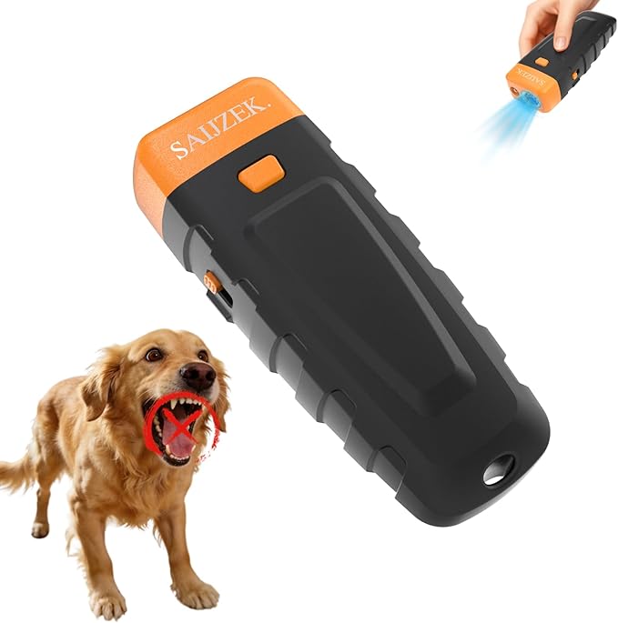 Ultrasonic Dog Trainer | Bark Deterrent Training Device | Anti Barking Silencer | Barks No More Devices | Stop Control Dogs Bad Behavior | Stopper Corrector Clicker Repellent
