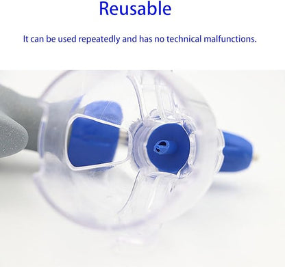 Poultry Injection Gun Syringe Injector, Bottle Automatic Livestock Continuous Syringes for Animal-Vaccine Administration(A,5ML)