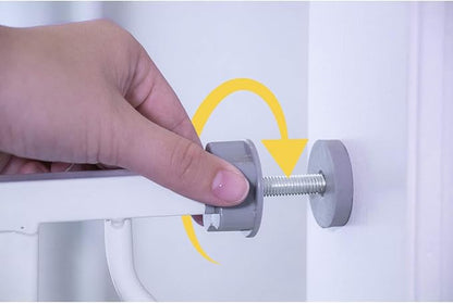 Regalo Safety 29-56" Extra Wide Baby Gate for Doorways & Bottom of Stairs, Pressure Mounted Baby Gate with Door for Babies, Toddlers & Pets, Tested & Safe for 30 Years, American Designed and Owned