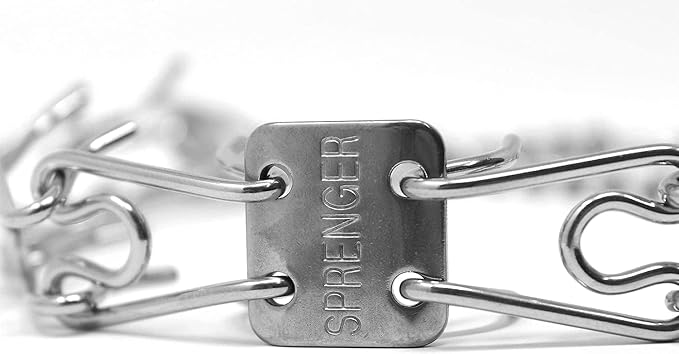 Herm Sprenger Stainless Steel Prong Dog Training Collar Ultra-Plus Pet Pinch Collar No-Pull Collar for Dogs Anti Pull Training Collar Made in Germany 4mm x 25in Large
