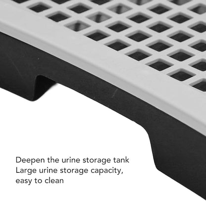 Puppy Potty Training Tray,Portable Puppy Mesh Training Potty Dog Training Toilet with Wall Column Removable Pee Pad Tray for Large Small Medium Pets (Black)