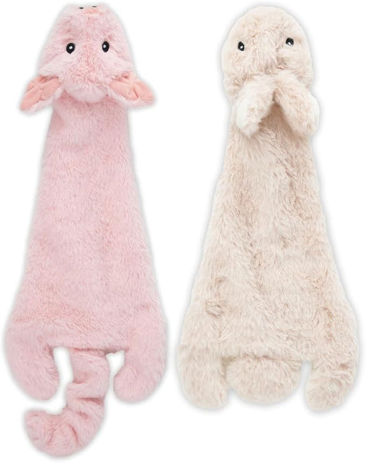 Best Pet Supplies Squeaky Dog Toys with Soft Durable Fabric for Small, Medium and Large Pets Interactive Toy for Indoor Play, Supports Active Biting and Play - Hare, Pig, Large