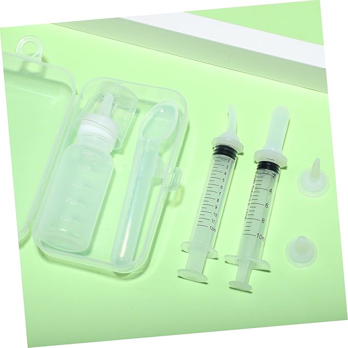 Toyvian PET Nursing Set Bottles and Brushes for Newborn Animals Includes Small Animal Milk Bottles and Feeding Tools for Puppies and Kittens