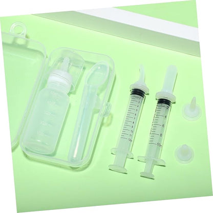 Toyvian PET Nursing Set Bottles and Brushes for Newborn Animals Includes Small Animal Milk Bottles and Feeding Tools for Puppies and Kittens