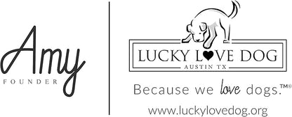 Lucky Love Dog - Adjustable Dog Collar with Easy Click Buckle for Medium Dogs, Durable, & Comfortable for Male & Female Dogs, Pet Collar for Puppies & Adult Ones - Carriebelle, Medium
