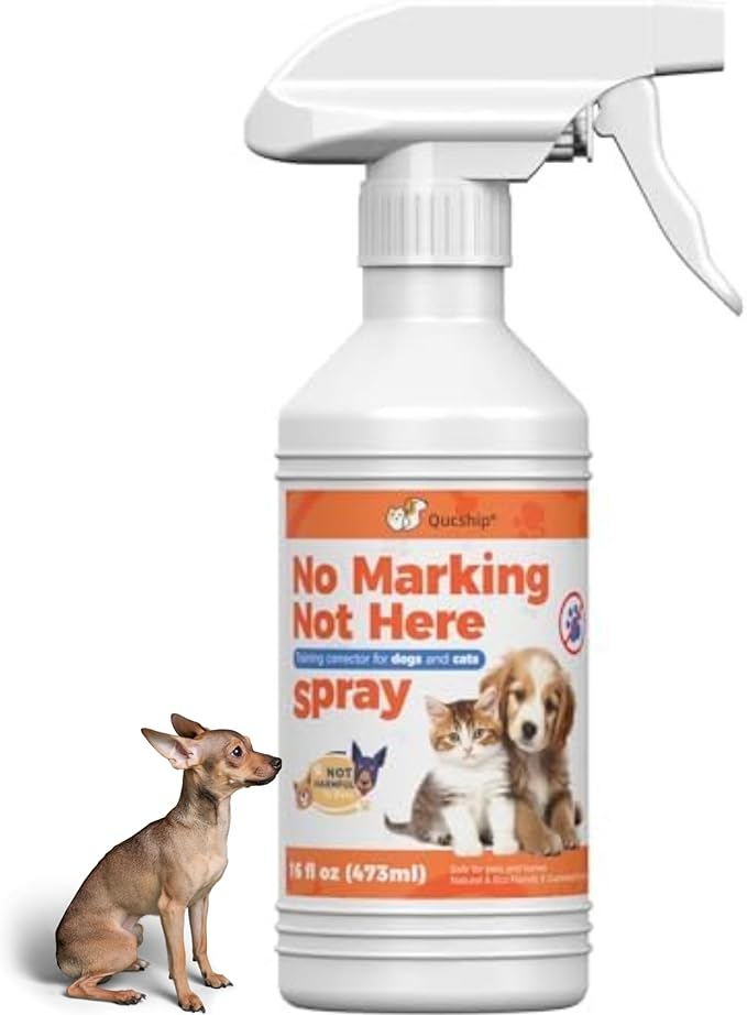 Qucship 16oz Control Your Dog's Indoor Behavior with This Special Spray, Stop Your Dog Wrong Marking with This Solution, Keep Your Home Clean with Our Dog Training Spray