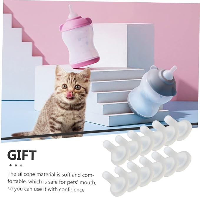 20pcs Pet Feeding Pacifiers Milk Bottle Accessories for Cats Dogs Kitten Nipples Puppy Pacifier for Small Dogs