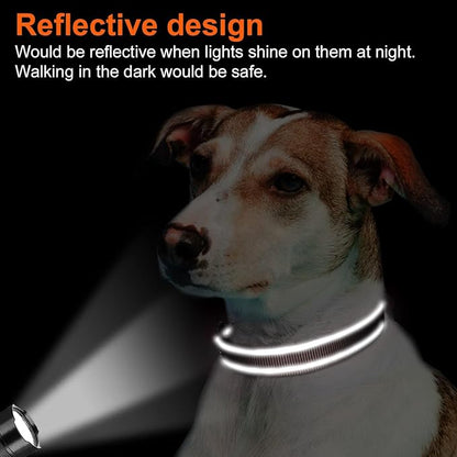 Joytale Reflective Dog Collar, Soft Neoprene Padded, Metal D-Ring, Nylon Pet Collar Adjustable for Extra Large Dogs, Brown, XLarge