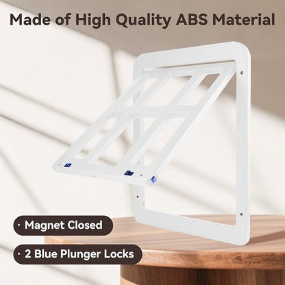 Dog Screen Door for Sliding Screen Door Pet Screen Door with Flap Lockable Suitable for Dog and Cat-White