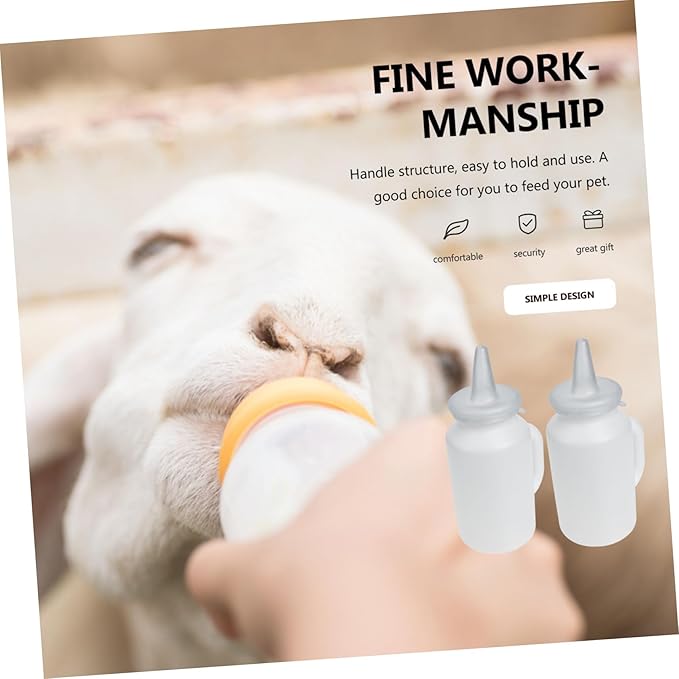 2pcs Nursing Bottle for Calf Kitten Calf Milk Bottle Pet for Livestock