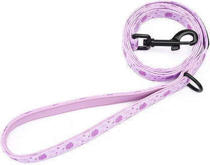 Dog Harness and Leash Set, Adjustable Dog Harness, Dog Leash, No Pull No Choke Puppy Harnesses for Walking Training for Small Medium Pet (Wines, M(Chest 15.7-22.1", Neck 12-15"))