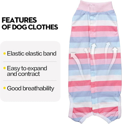 Recovery Suit for Dogs Dog Onesie for Surgery, Dog Surgery Recovery Suit for Small Medium Dogs, E-Collar Alternative After Surgery Wear Anti Licking Abdominal Wounds Pet Surgery Recovery Suit
