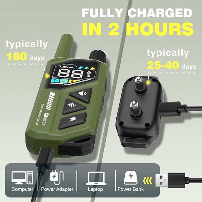 2-in-1 AI Anti-misoperation Smart Dog Bark Collar, Dog Training Collar with 3300FT Remote, IPX7 Waterproof Automatic Anti-Barking Device for 1 Dog with Beep, Vibration, Safe Shock Modes