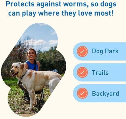 Interceptor Plus Prevention for Heartworm + 4 Other Worms for Dogs 50.1-100 lbs. | 12 Chews, 12-Month Supply