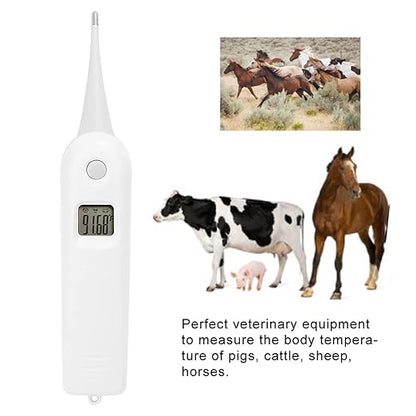 Gavigain Animal Electronic Ehermometer Fast Digital Veterinary Thermometer for Dogs, Cats, Horse,Cattle, Pigs