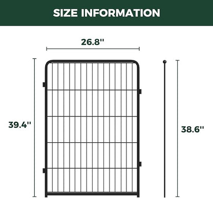 FXW Homeplus Unleashed Indoor Dog Playpen - Stress-Free and Safe Play, Heavy Duty 40 Inch 2 Panels Dog Pen for Medium and Large Dogs, Black│Patented