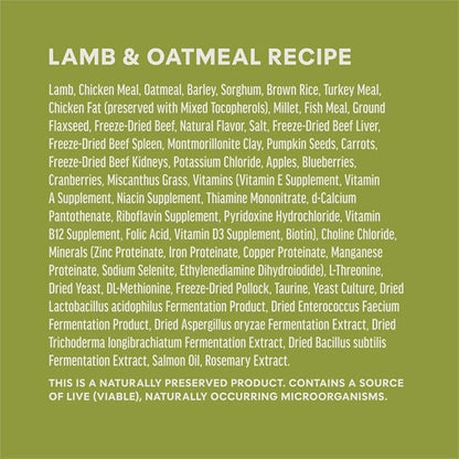 Instinct RawBoost, Natural Dry Dog Food with FreshDried Raw, Whole Grain Recipe - Real Lamb & Oatmeal, 3.5 lb. Bag