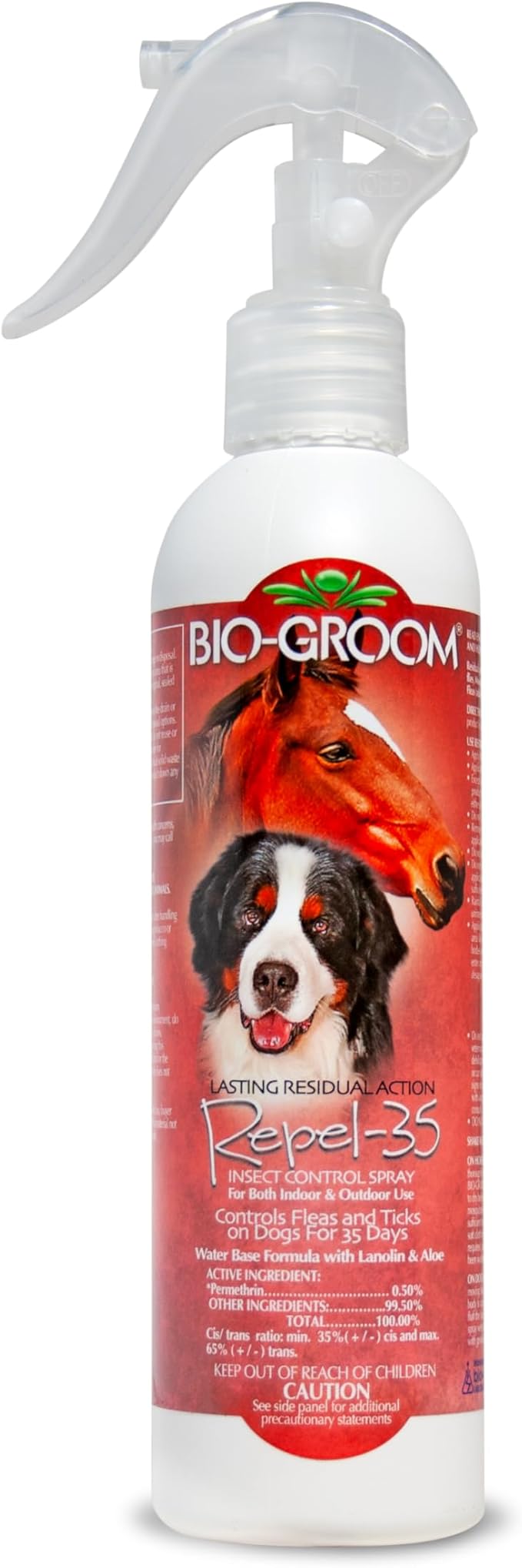 Bio-Groom Repel-35 Flea & Tick Dog Spray - Flea and Tick Prevention for Dogs, Flea Treatment, Cruelty-Free, Made in USA, Natural Tick Repellent, Fly Spray for Horses - 8 fl oz 1-Pack