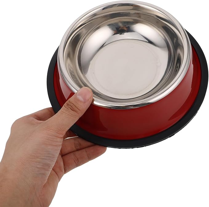 balacoo 7.08 Inch Non-Slip Eco-Friendly Pet Feeding Bowl Double Design for Dogs and Cats Stable Food and Water Dish Easy to Clean