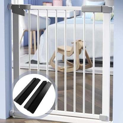 Support Feet for Baby Gate 2-Pack Kick Plate Accessories for Doorway Ramp Stair Safety Gate Protection Toddlers Pets