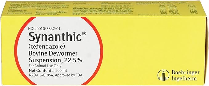 Boehringer Ingelheim Synanthic Bovine Dewormer Suspension 22.5%, 500 ml