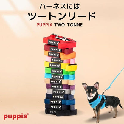 Puppia Two Tone Dog Lead Strong Durable Comfortable Grip Walking Training Leash for Small & Medium Dog, LT.Grey, Large