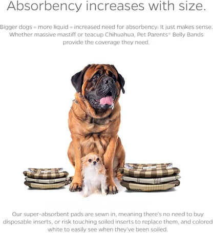 Pet Parents® Washable Belly Bands for Male Dogs (3pack) + Extendrs® of Durable Dog Diapers Male, Premium Male Dog Diapers & Dog Wraps (X-Large, Oxford)