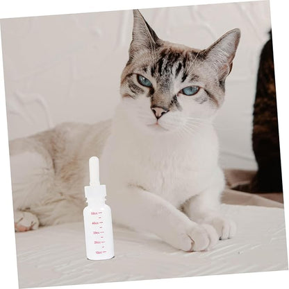 Pet Nurser Bottles Dog Bottle for Nursing 3 Pack Kitten Milk Replacement Liquids Portable Lightweight Nursing Flasks