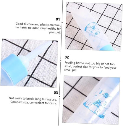 2pcs Pet Supplies Pet Feeding Bottles Nursing Bottles for Puppies and Kittens Portable Soft and Milk Feeders