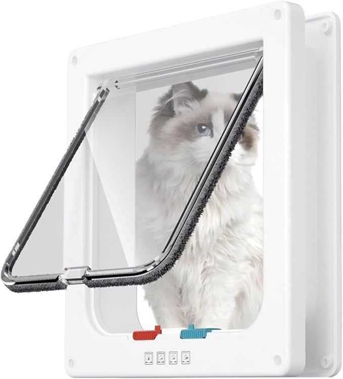 pet Door, Energy-Saving and Efficiency-Enhancing Pet Doors and Leak-Proof Dog Cages Improve Efficiency By Half(Brown)