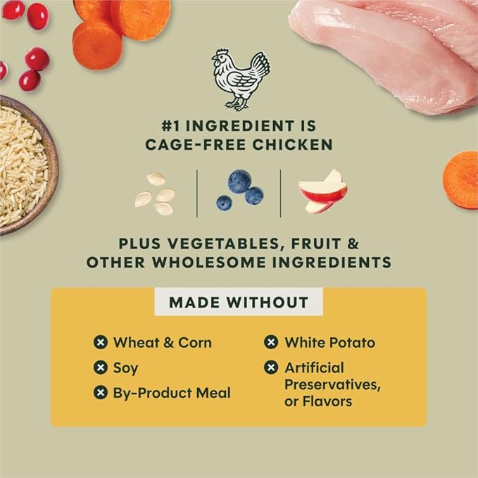 Instinct RawBoost, Natural Dry Dog Food with FreshDried Raw, Whole Grain Recipe - Real Chicken & Brown Rice, 3.5 lb. Bag