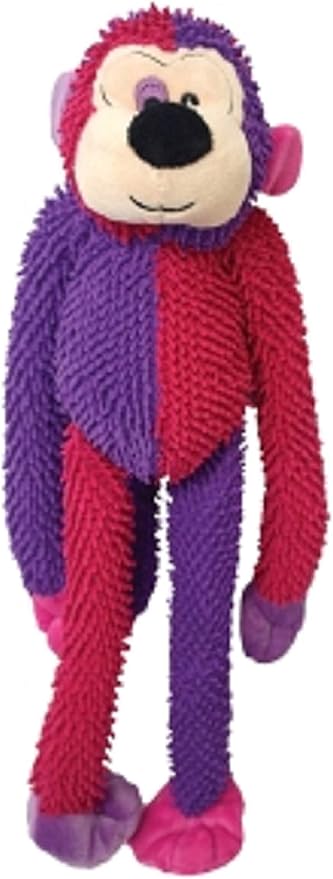 Multipet Monkey Plush Dog Toy 17" (Assorted Color, 1 Pack)