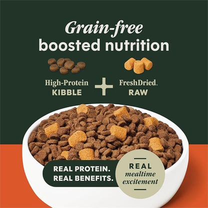 Instinct RawBoost Gut Health, Natural Dry Dog Food with FreshDried Raw, High Protein, Grain-Free Recipe - Real Chicken, 3.5 lb. Bag