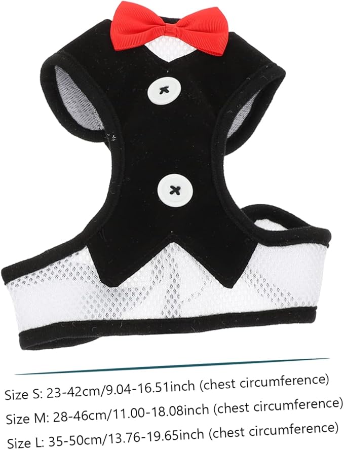 COLLBATH Small Dog Harness and Leash Set Style Tactical Harness Pet Vest Leash Kit