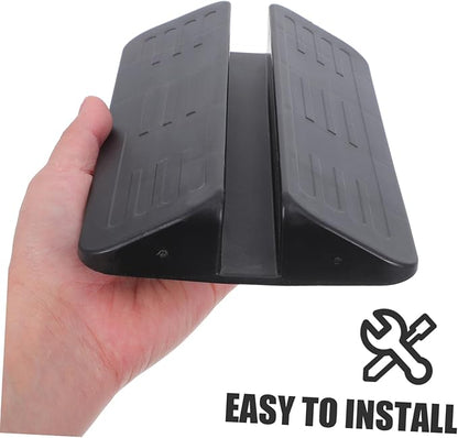 TOYANDONA Safety Door Gate Ramp for Pets Lightweight Kick Plate Accessory for Indoor Use Easy Installation Protective Barrier for Stairways for Dog Gates