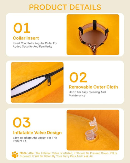 MIDOG Dog Cone Collar for Large Medium Dogs, 1-102D-Lion-M+-2026a