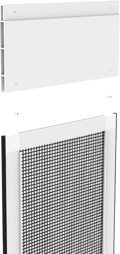 Hakuna Pets Patio Pet Door 4” Height Extension, Fits Screen Insert Panel for Medium Doors, White