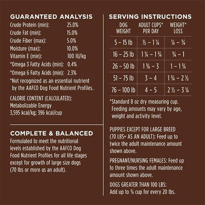 Instinct Be Natural, Natural Dry Dog Food, Raw Coated Kibble - Real Salmon & Brown Rice, 24 lb. Bag