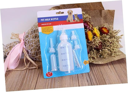 Milisten Professional Kitten Milk Bottle Set Pet Nursing Feeding Bottle Kit for Puppies and Kittens