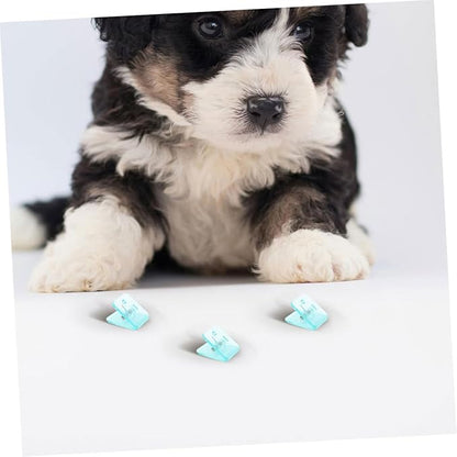 BESPORTBLE 8pcs Transparent Wall-Mounted Dog Pee Pad Holder Clips Reusable Puppy Training Supplies Nonslip Base for Secure Potty Pad Placement