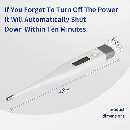 Intelligent Digital Thermometer,LCD Display Screen,Fast Measurement,Suitable for Children and Adults,Easy to Maintain Cleanliness and Hygiene,Bringing Family Health,Grey