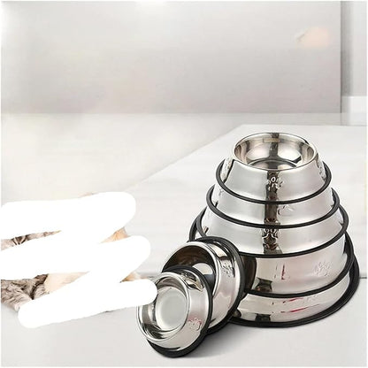 Cat Feeding Stainless Steel Pet Bowl Feed Bowls Multi-Specification Dog Feeder Supplies(ACH187)