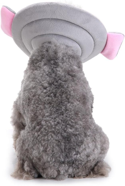 Pet Recovery Collar,Dog Protective E-Collar Soft Dog Cone Breathable Secure Lovely Collar for Puppy Small Medium Dogs (L-Neck: 38-41cm, Elephant)