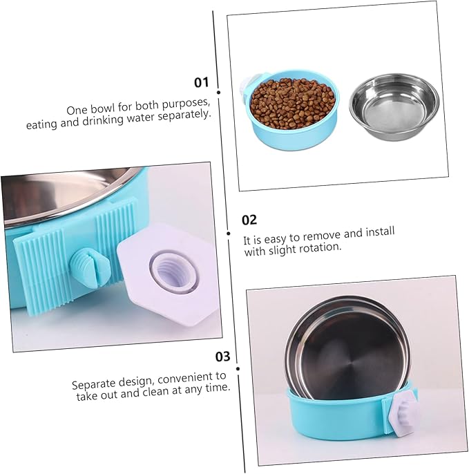 BESPORTBLE Durable Pet Bowl Large Dog Feeder Stainless Steel Construction Prevents Spills Pet Supplies